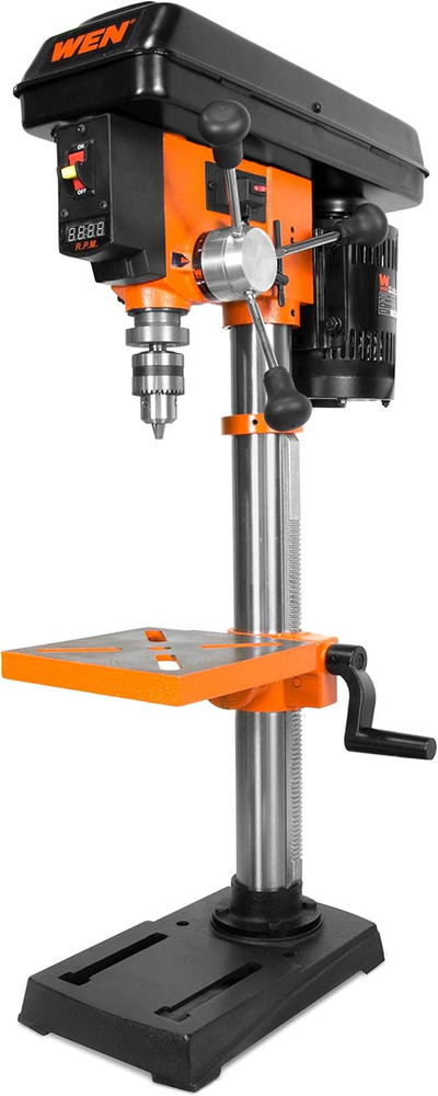 10-Inch Benchtop Drill Press, 6.2-Amp Variable Speed Motor with Cast Iron Constr