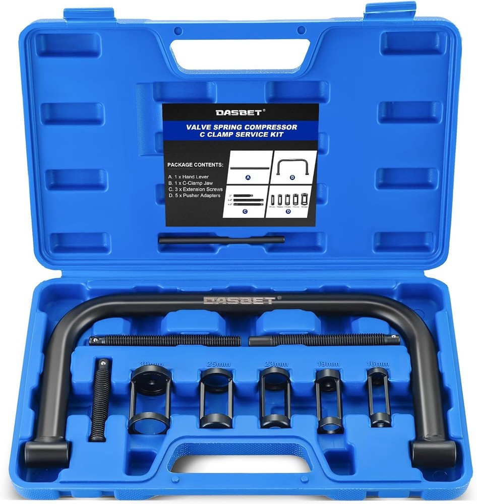 Valve Spring Compressor C Clamp Removal Tool Blue