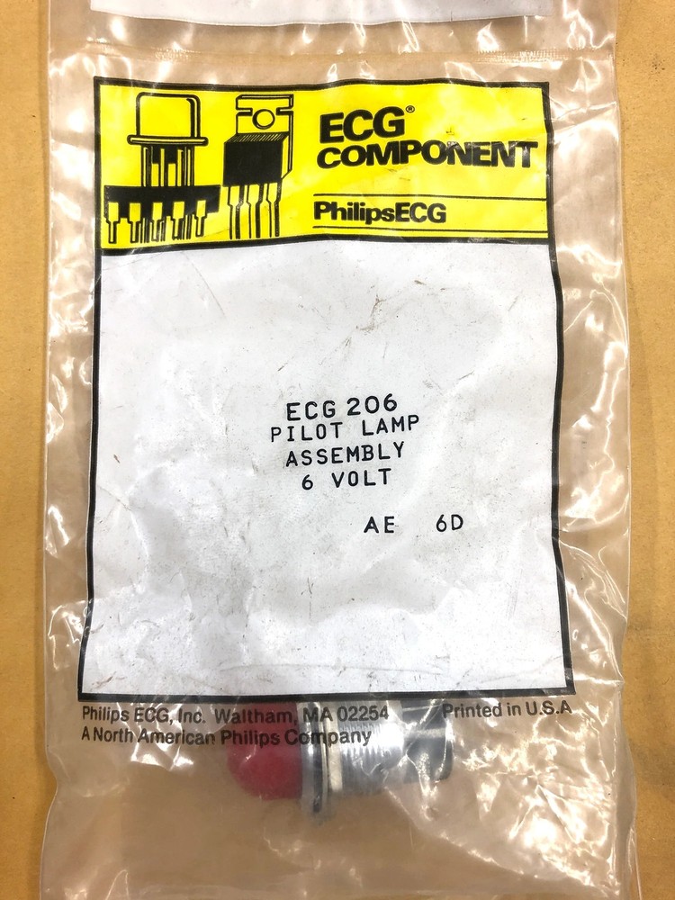 ECG206, 6V Miniature Incandescent Pilot Light Assembly
