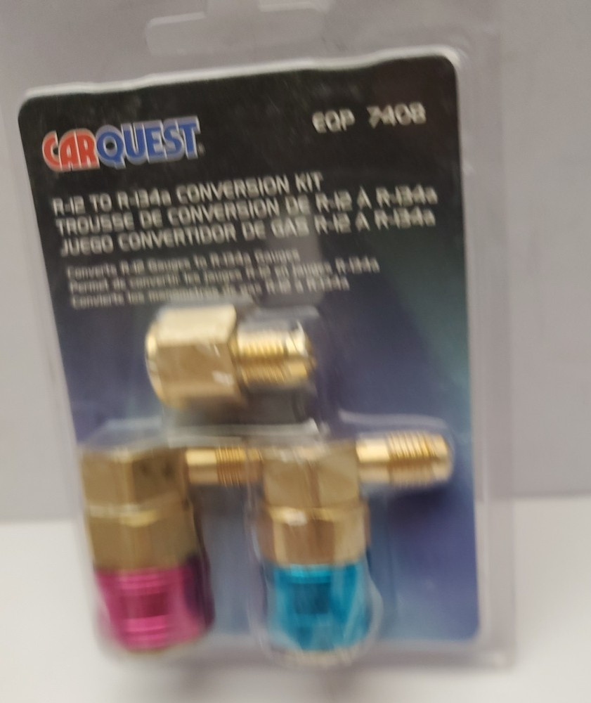 R12 to R134A Conversion Quick Connect Coupler Kit High Low Side 90 Degree Angle