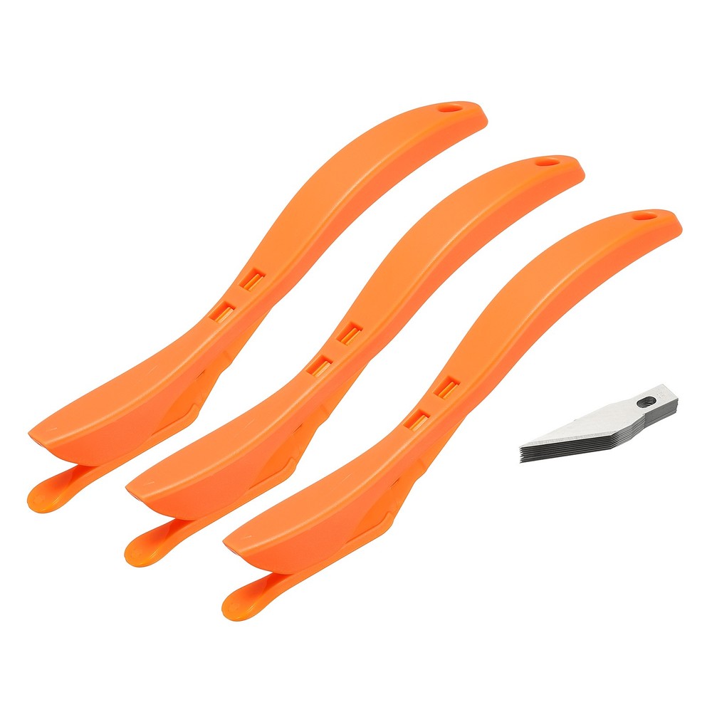 2Pcs Wrapping Paper Cutter with Blade for Wrapping Paper, Orange Red