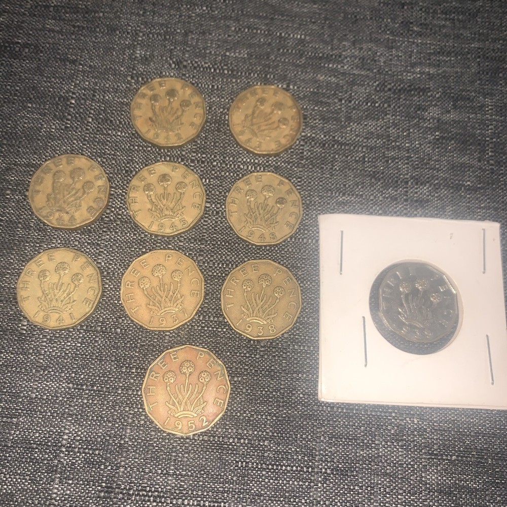 Bundle Of 3D BRITISH COINS ALL DIFFERENT DATED