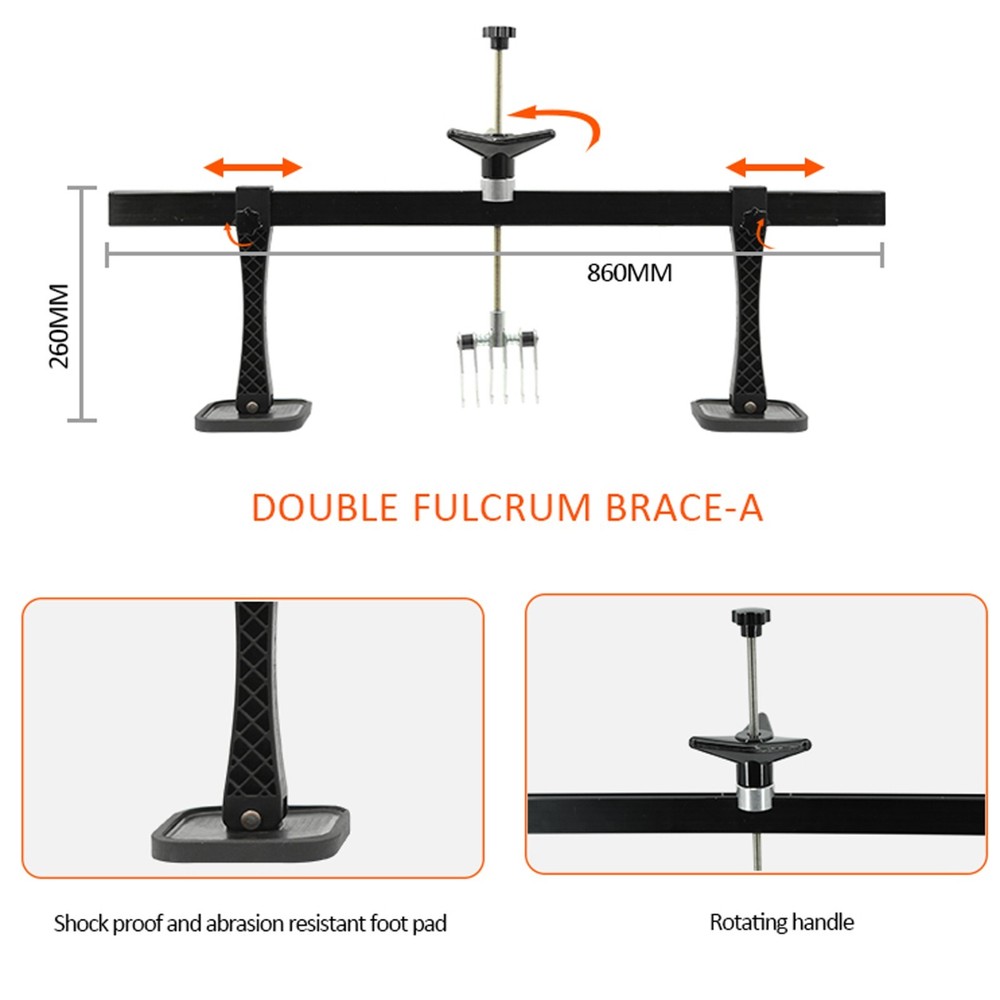Car Dent Bar Puller Pull Lever Pulling Kit Removal Hammer Repair Auto Body Tool