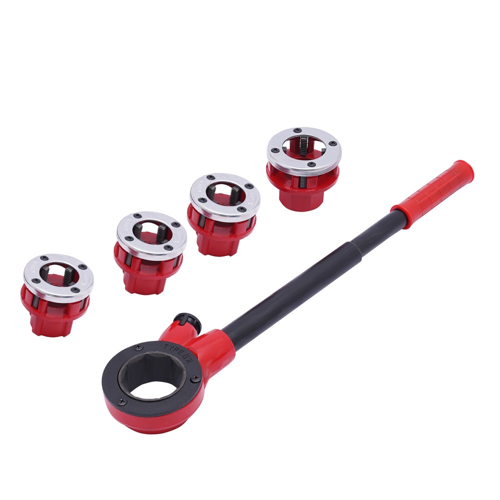 Ratchet Pipe Threader Pipe Threading Tool 1/2''-1-1/4'' Dies