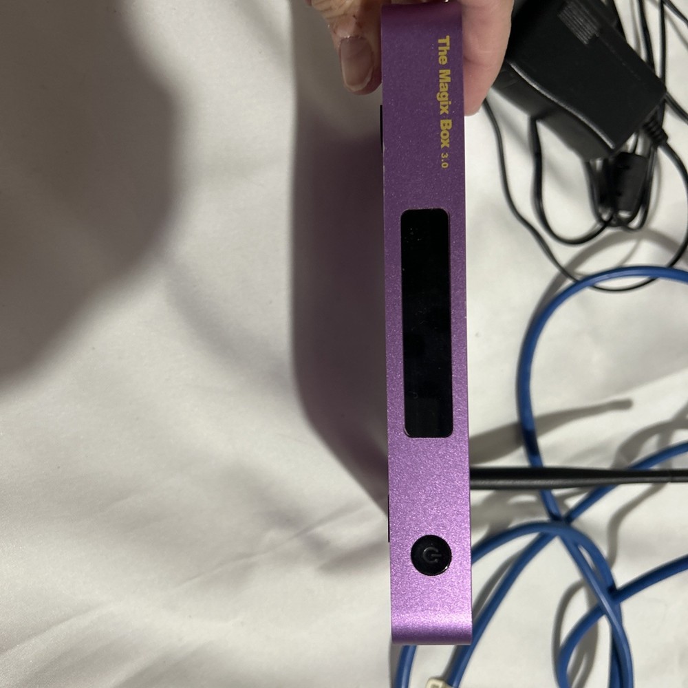 Purple Smart TV Streaming Device The Magic Box Used