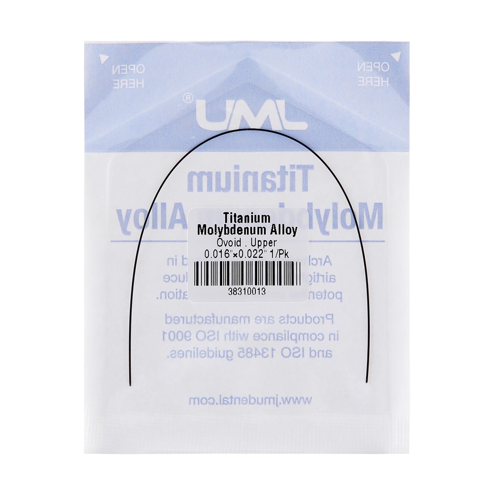 50PCS Dental Orthodontic Rectangular Arch Wire Ovoid Form Ti-Mo Alloy TMA Beta