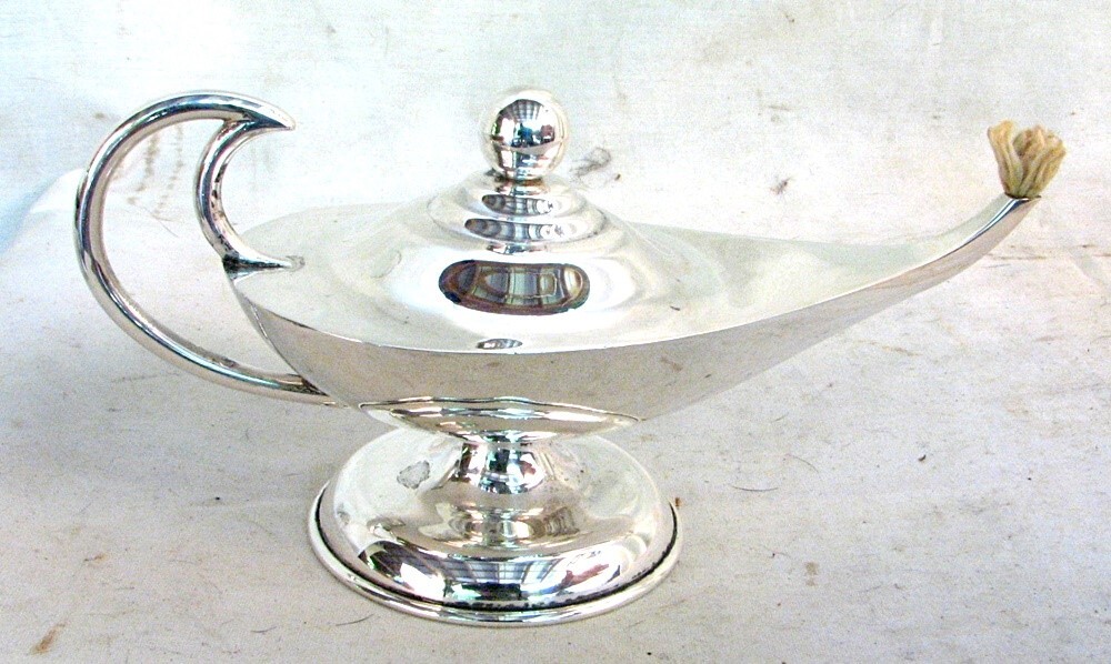 ALADDINS LAMP STERLING SILVER c.1950'S
