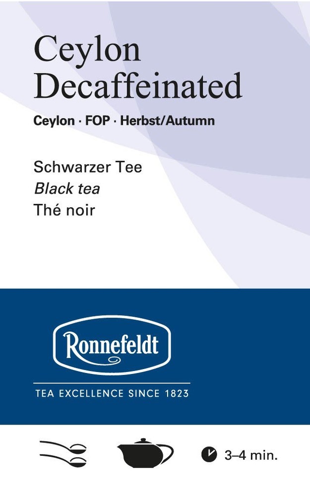 Ronnefeldt Premium Loose Leaf Black Tea - Light & Late Ceylon - 100 g