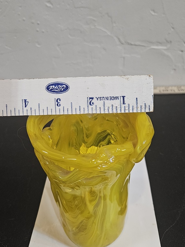 Wales Labeled Glass Vase