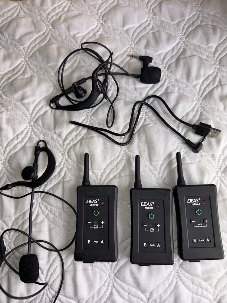 EJEAS FBIM 3 Unit Referee Intercom Set Working