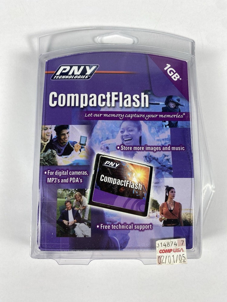 PNY Technologies 1GB Compact Flash CF Memery Card P-CF1G-RF