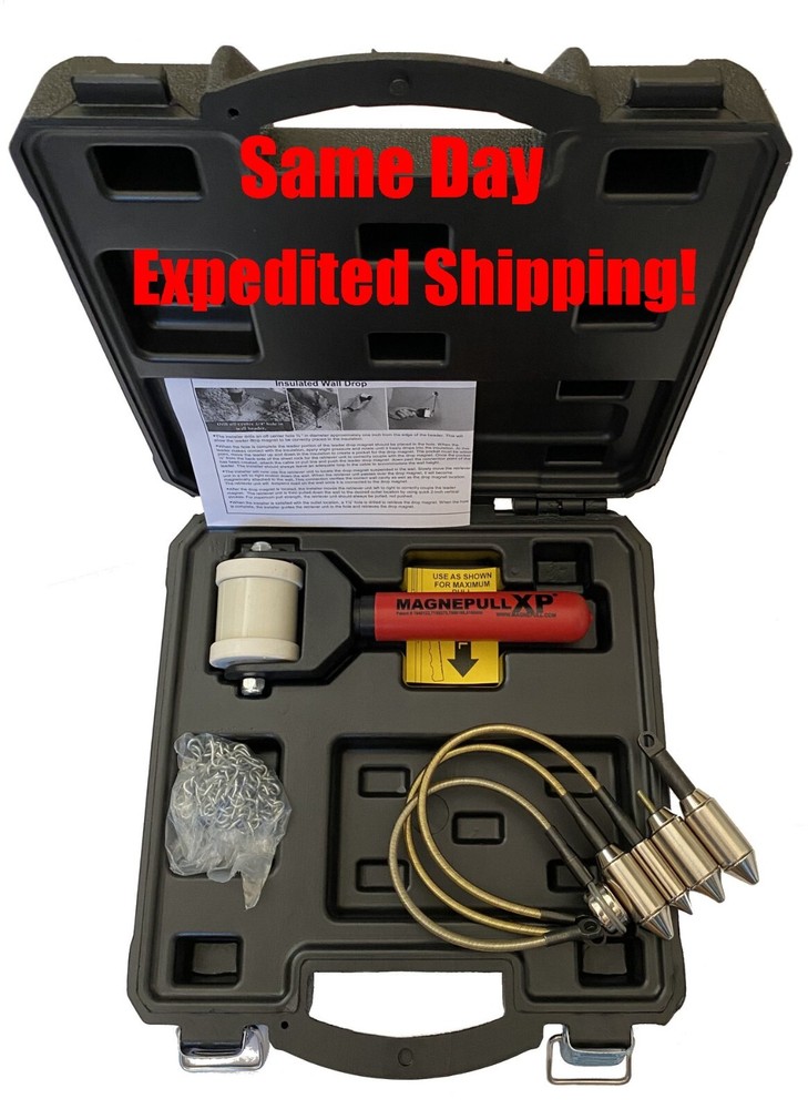 MAGNEPULL XP1000LC 5 Magnets 1/2" 3/4" Stud Fishing Cable Wire Puller Tool v2