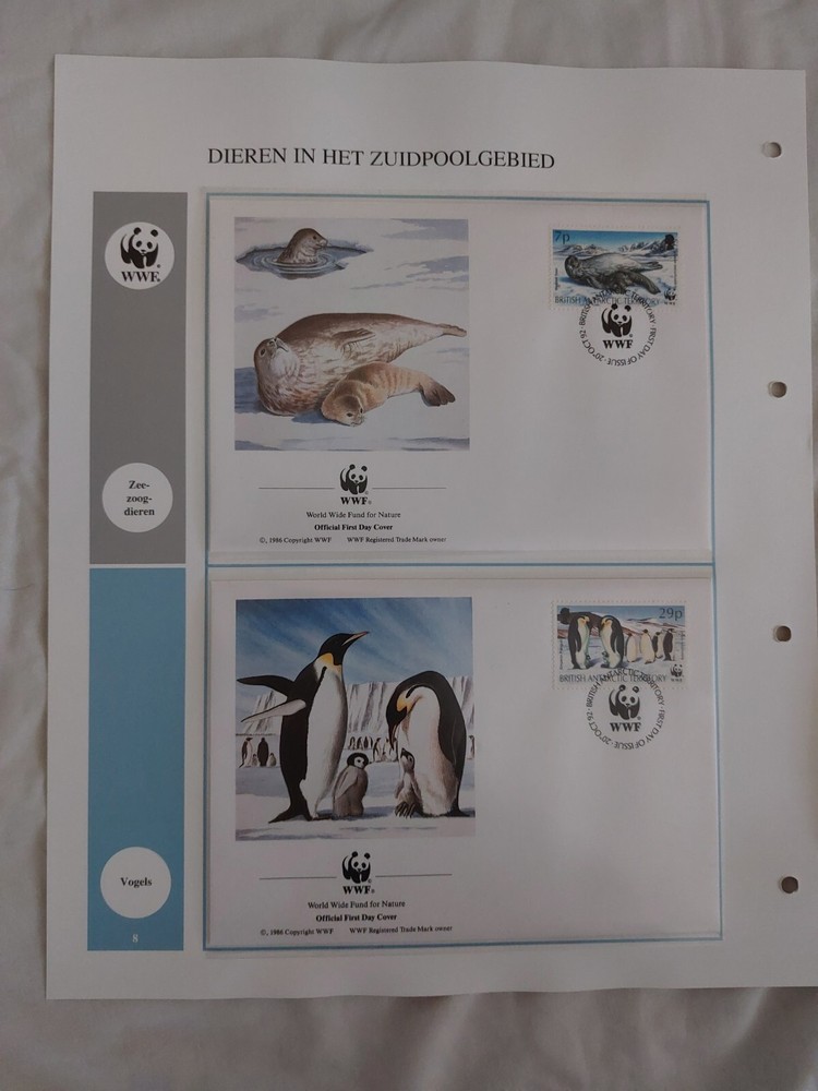 1992 WWF British Antarctic Territory Stamps