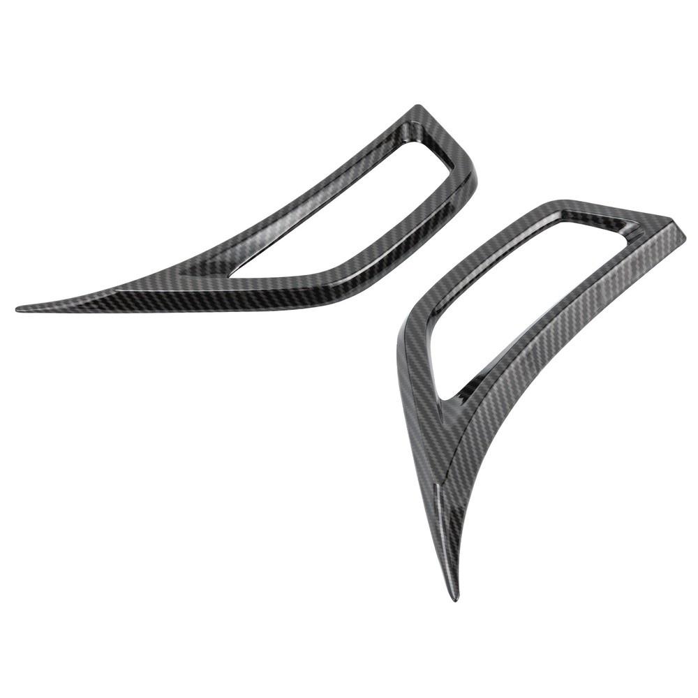 Front Wheel Fender Air Vent Cover Trim For Jeep Wrangler JL JT 18+ Carbon Fiber