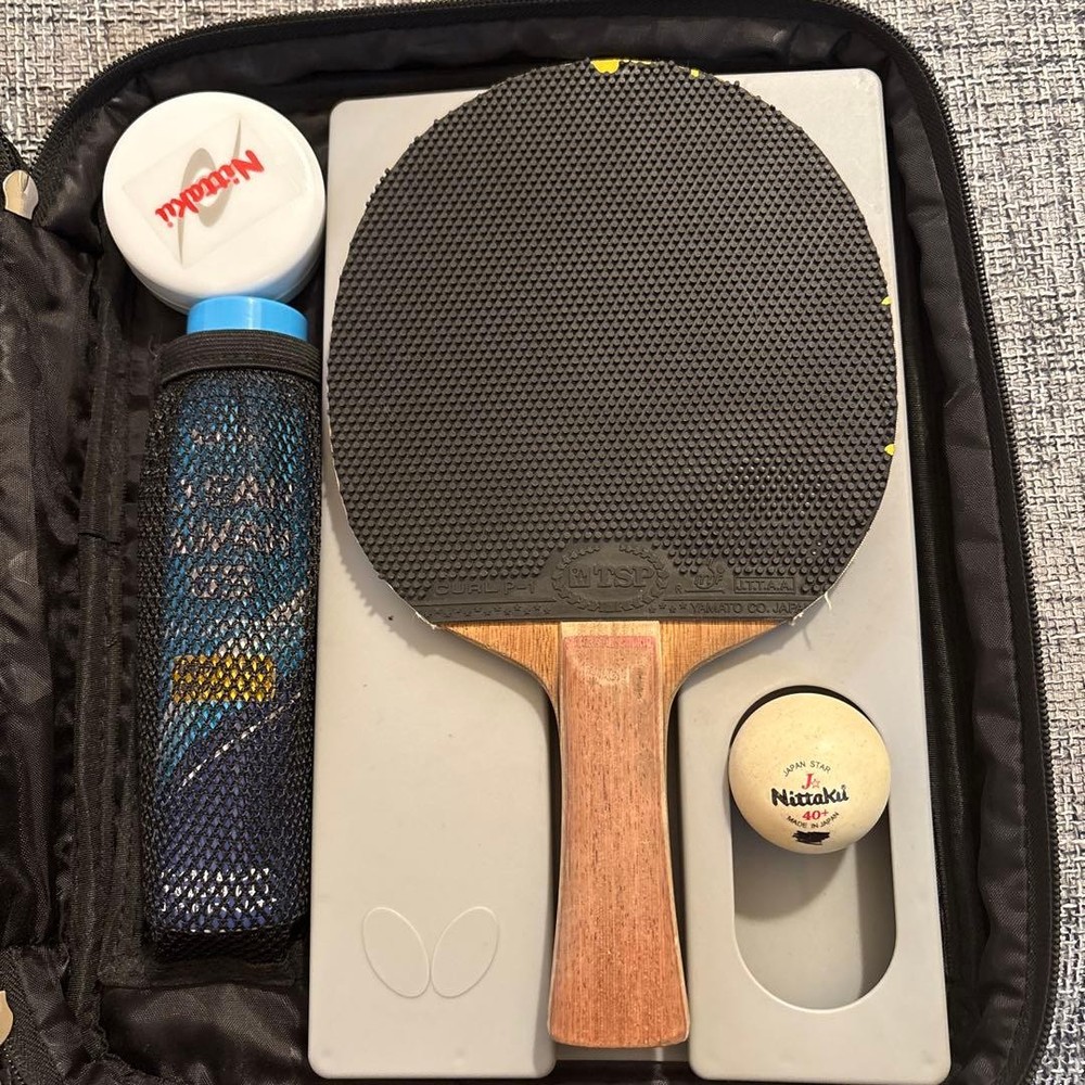 Butterfly Table Tennis Racket Set (Rubber Replacement Recommended)