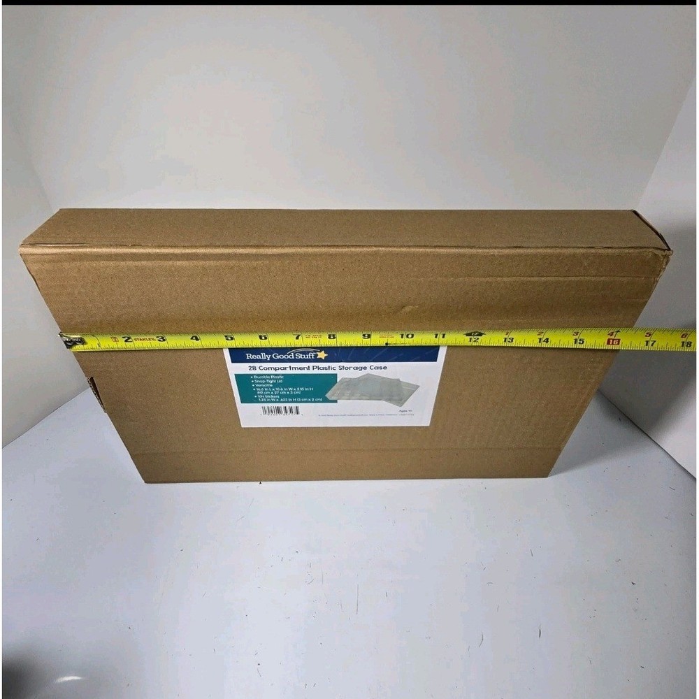 Really good stuff 28 Compartment Plastic Storage Case Bead Craft Organizer