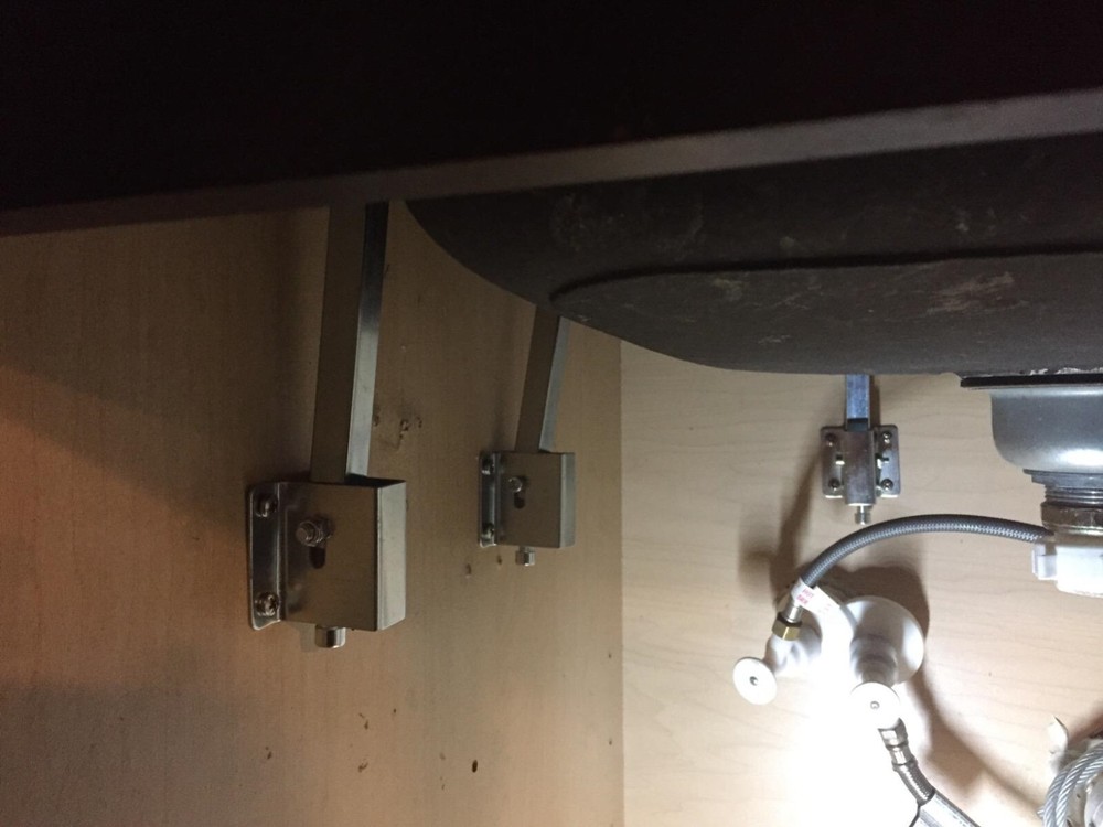 Undermount Sink Brackets Repair Kit Quick Easy Installation Fallen Sink Support