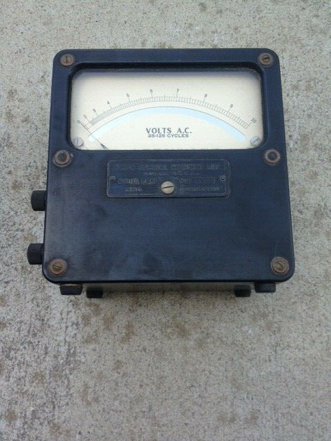 Analog AC Voltmeter 0-10 V, Weston Electrical Instrument,
