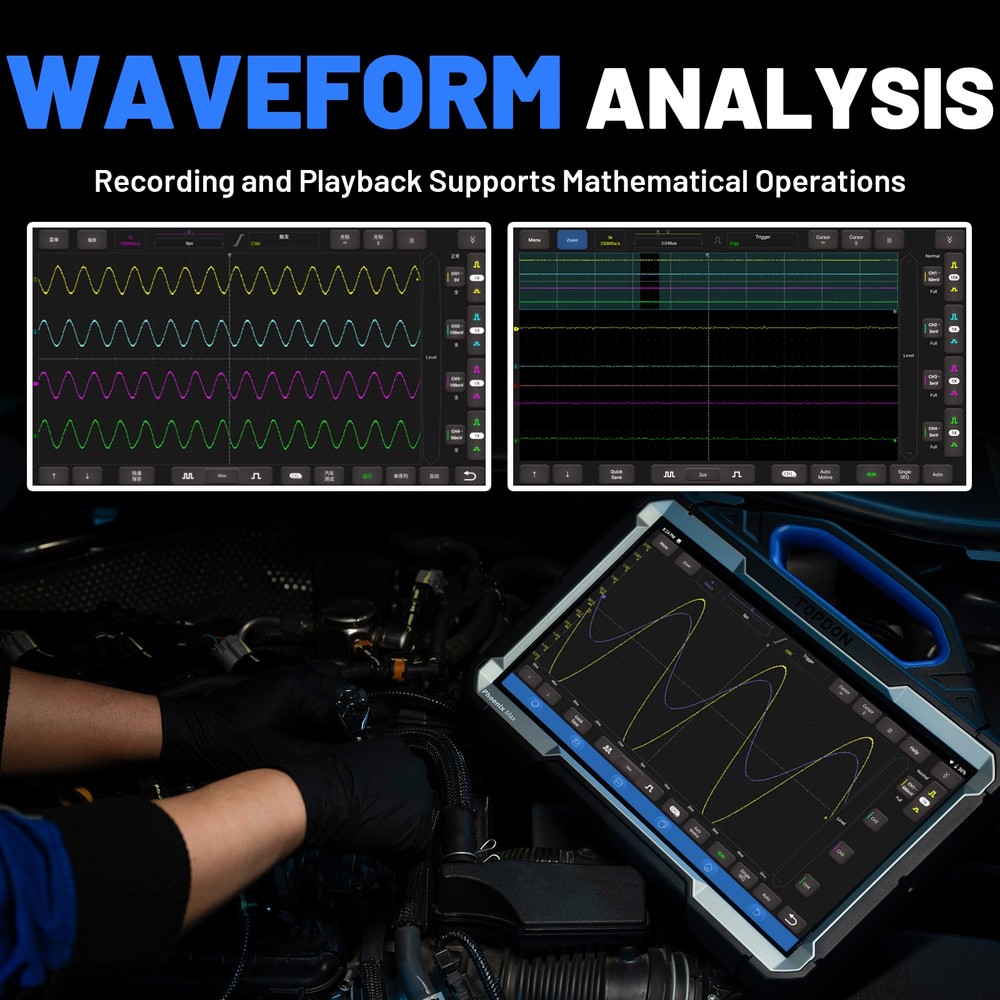 TOPDON Phoenix Scope Advanced 4-Channel Oscilloscope Work for Phoenix max smart