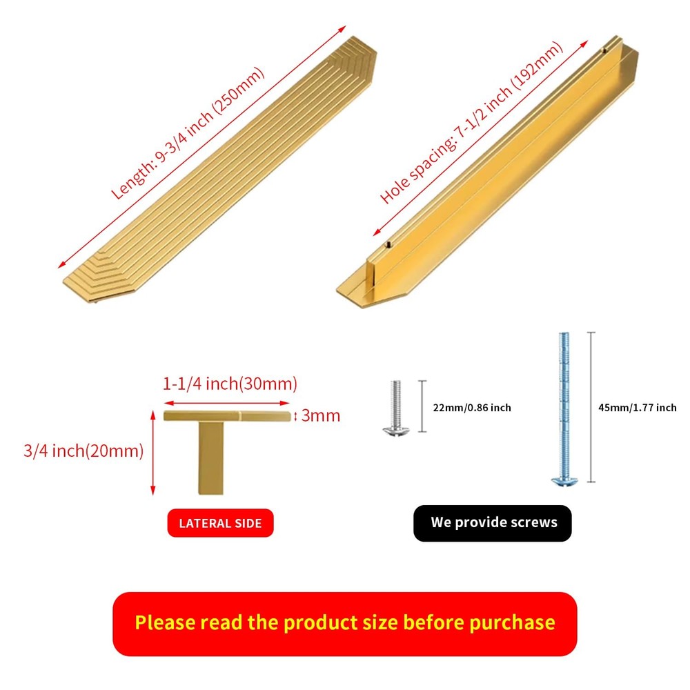 Brass Cabinet pulls Brushed Drawer pulls Modern Gold Cabinet Cabinet Handles ...