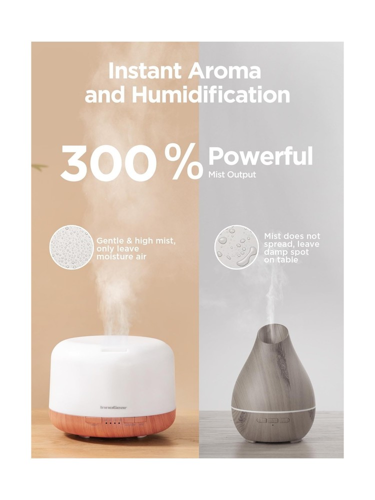 InnoGear 500ml Essential Oil Diffuser with Remote Control, Premium ... Fast Ship
