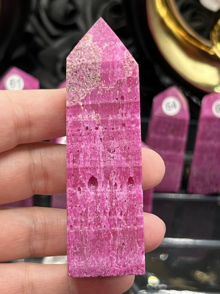 Honeycomb Ruby Uvreactive 4 sided Points Free shipping & Gift