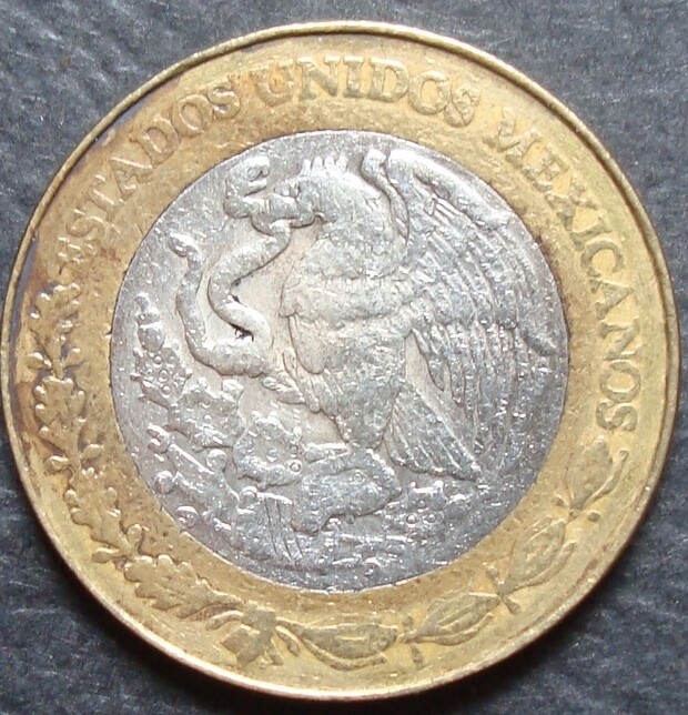 MEXICO Mo N$10 Pesos Silver 1993