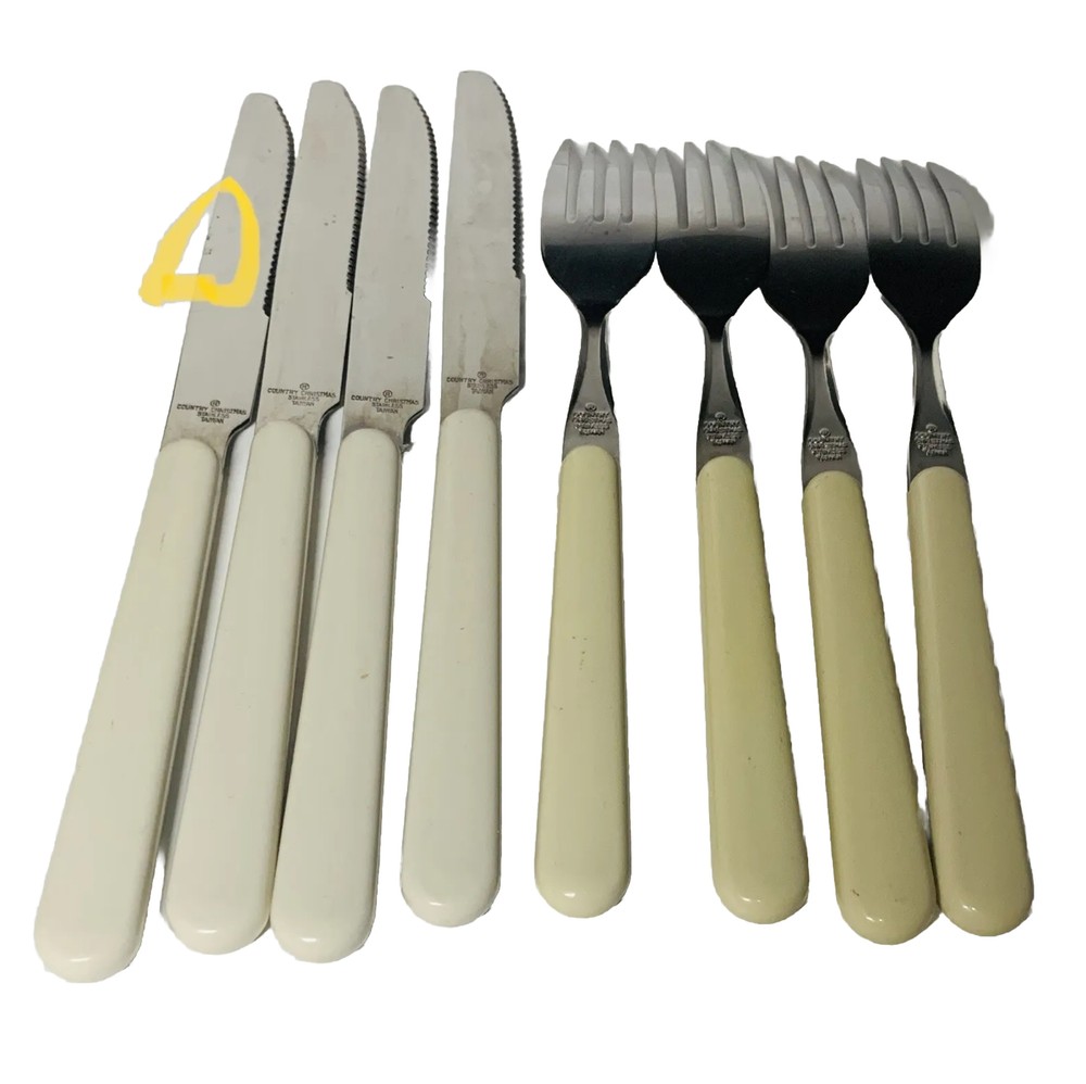 VNT International Country Christmas Stainless Silverware Flatware Place Setting