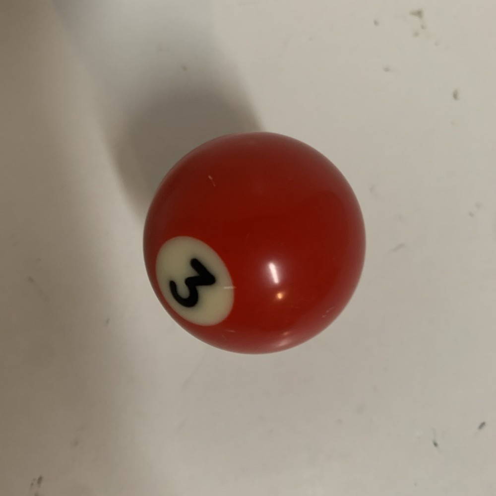 Vintage VTG Replacement 1.5" Mini Billiard Pool Ball #3 Solid Red