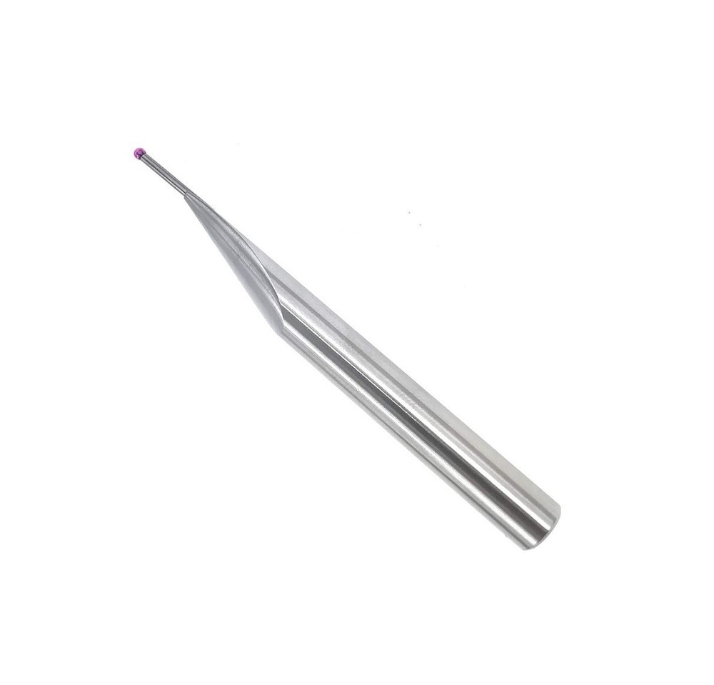 Ball Tip Probe Insert 2mm Diameter Ruby Ball Tips 8mm Diameter Shank 80mm Len...