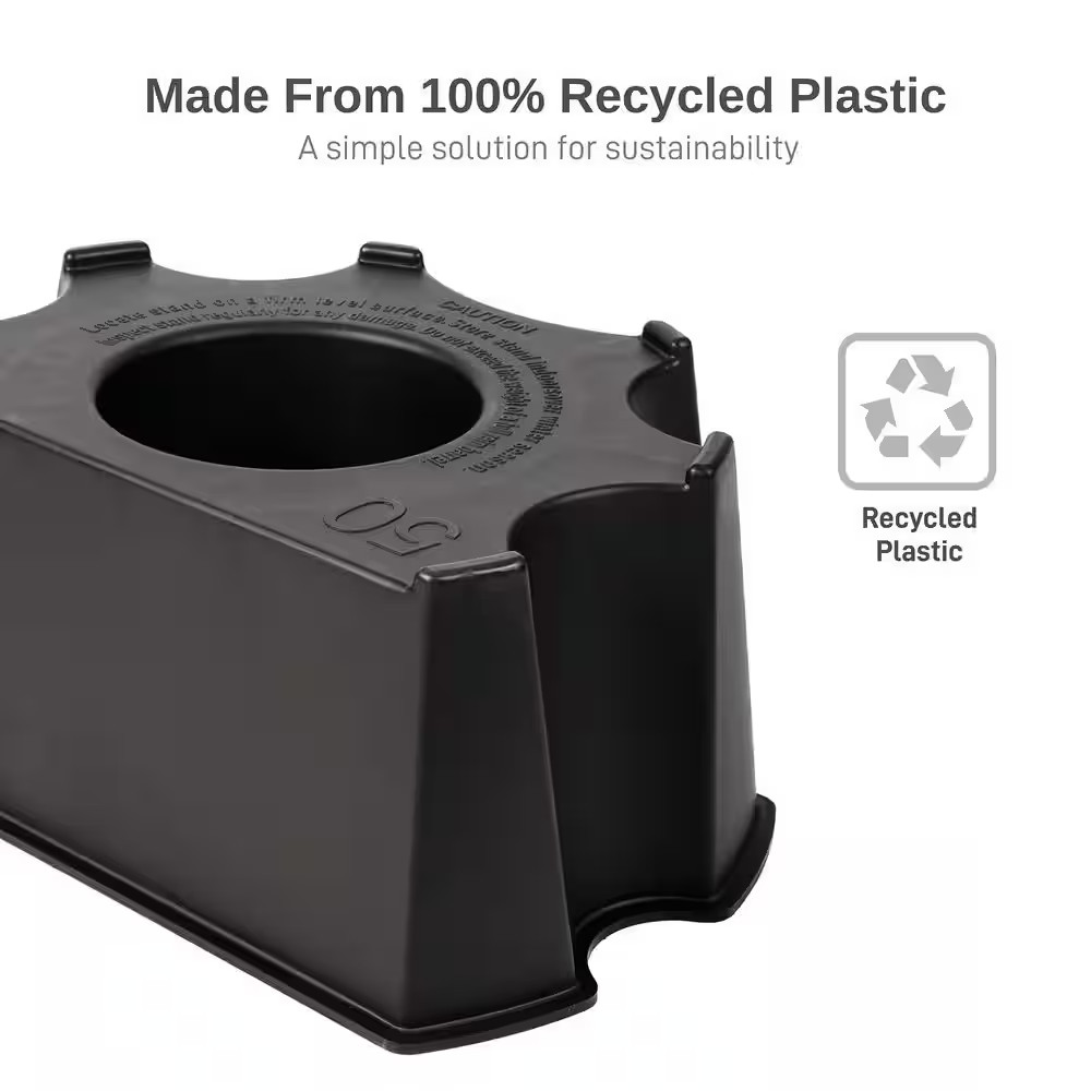 50 Gal. Rain Collection Accessory Barrel Black Stand