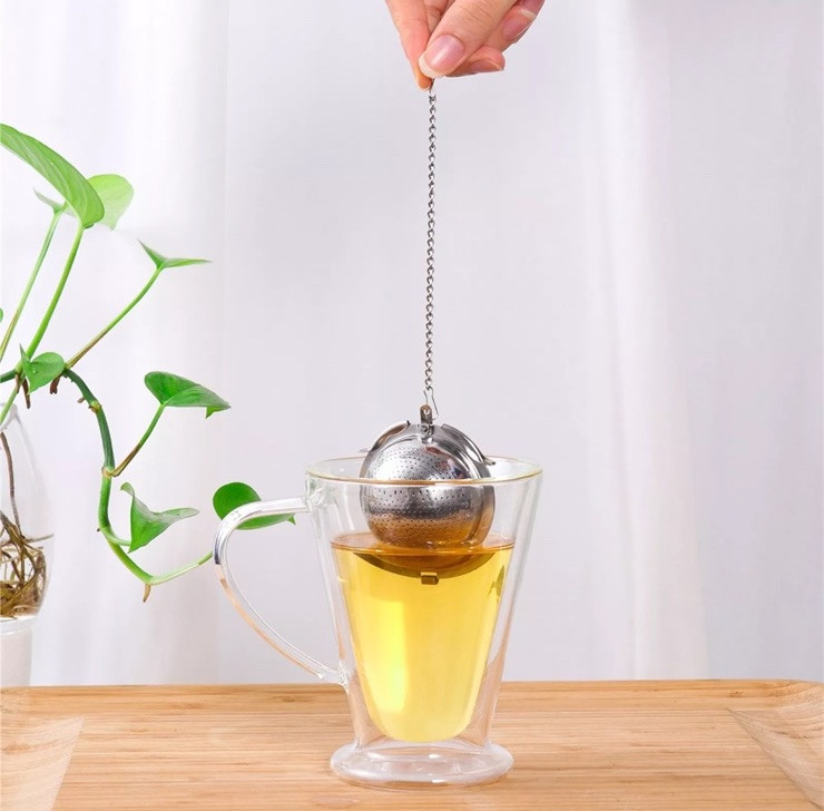 2 Pack- Stainless Herb Infuser Ball -(Extra Fine Mesh) Secure Locking