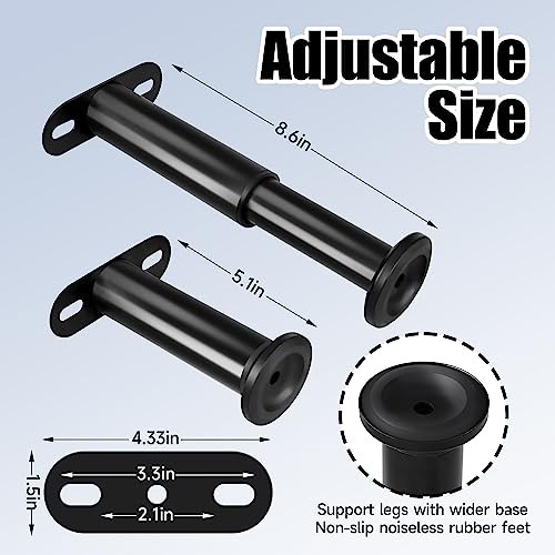 Adjustable Height Bed Frame Center Support Legs Replacement with 5.1 in-8.6 in