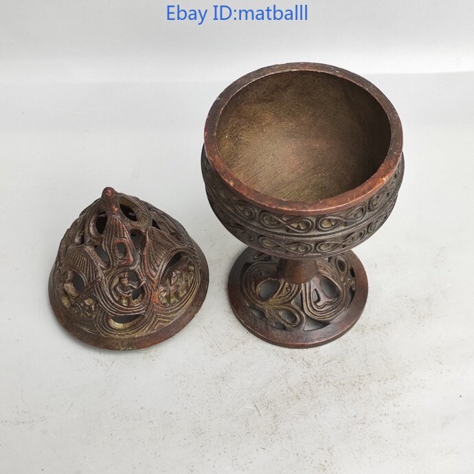 Alloy Copper Cast Dragon Head Ritual Implement, Craft Hand Piece & Decor