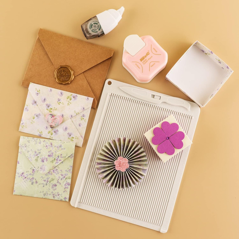 6.4"X 8.5" Mini Score Board Multi-Purpose Scoring Board Envelope Maker with Bone