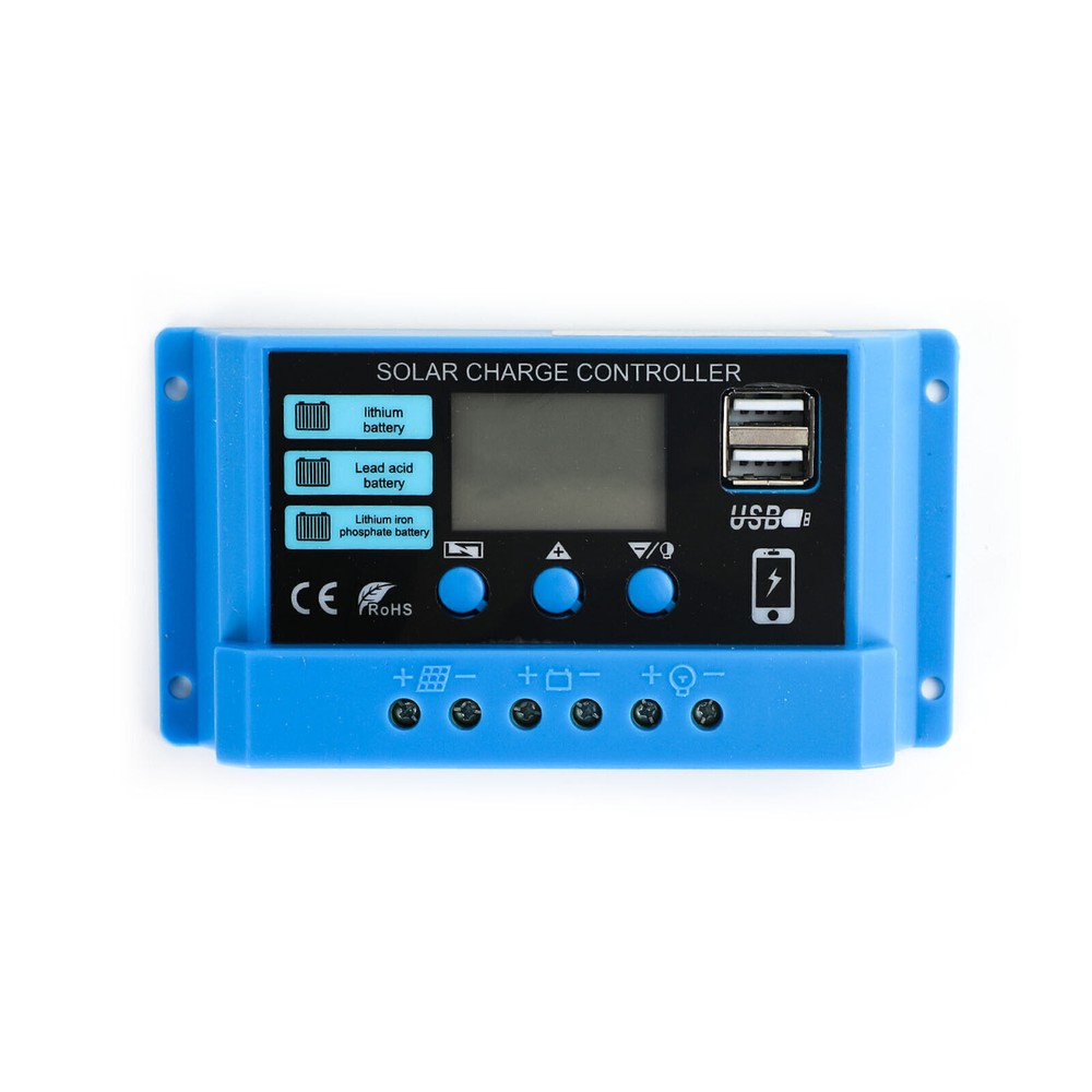 20A PWM Solar Charge Controller 12V 24V Regulator For 100W 200W Solar Panel L3