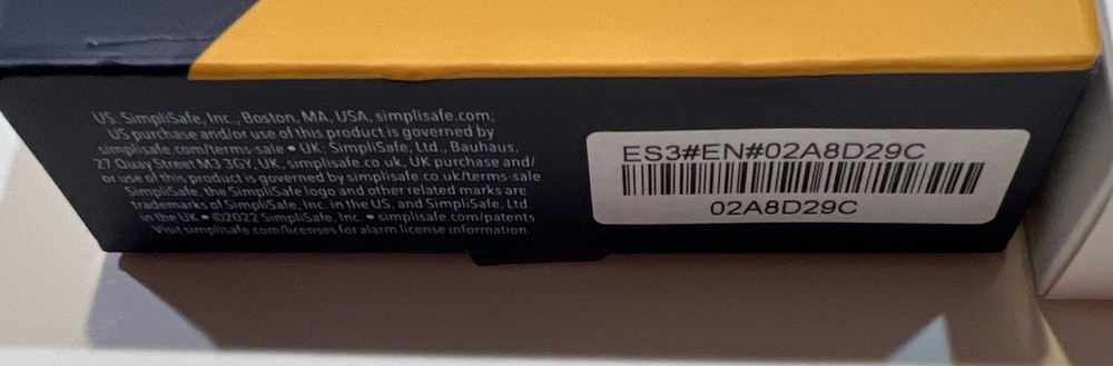 1x SimpliSafe Door Sensor Niob