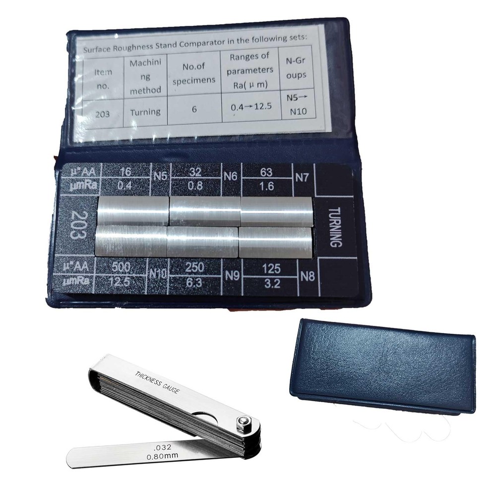 6Pcs Turning Surface Roughness 6pcs surface roughness comparators