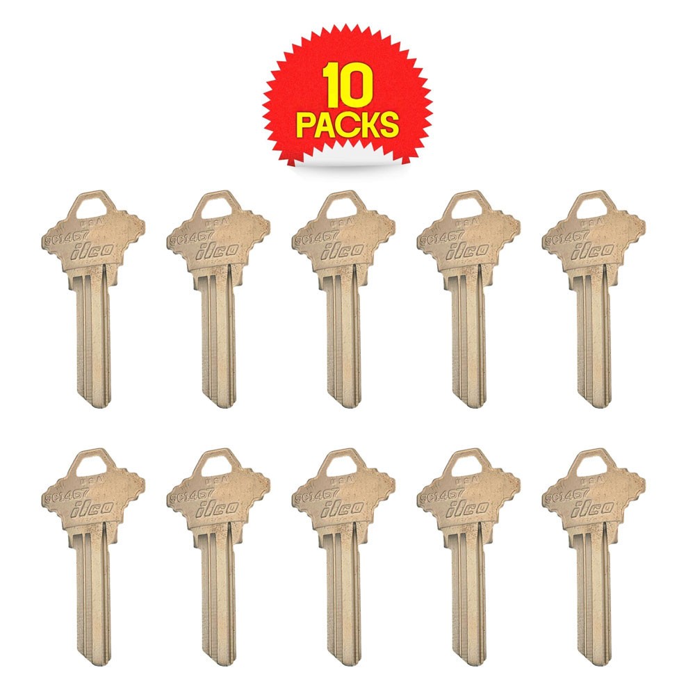 SC1467 Key Blank 6-PIN Brass