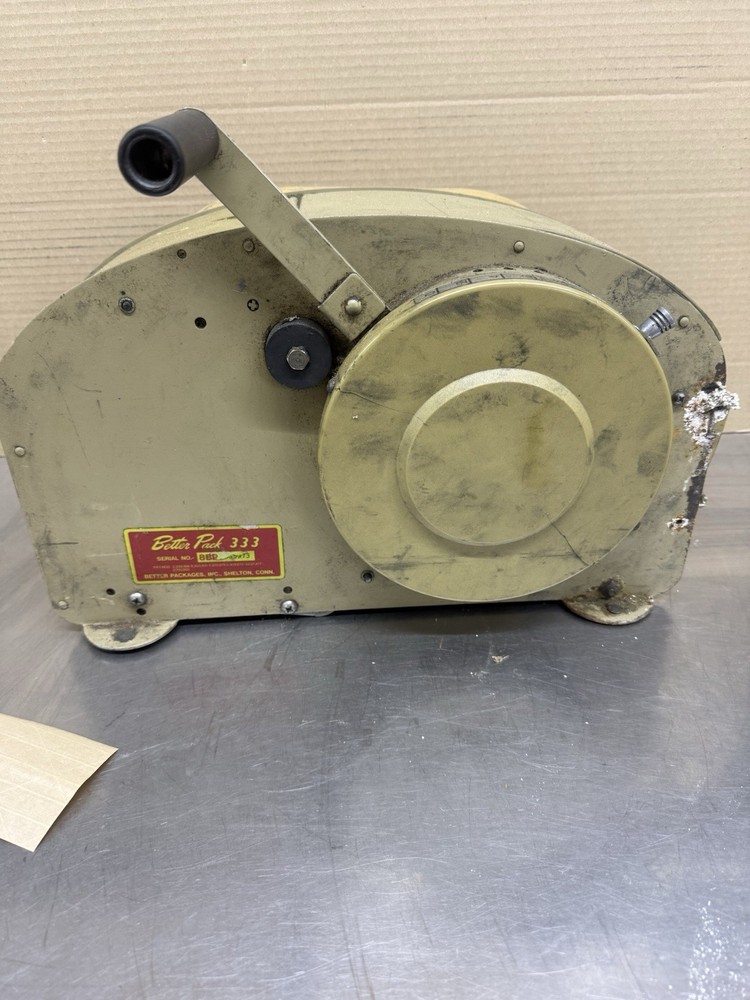 Better Pack Packages 333 Manual Water Activated Tape Machine Working Condition