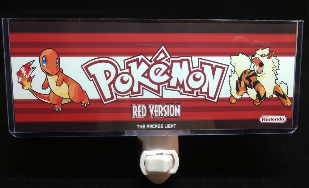 Pokemon Red Arcade Marquee Night Light