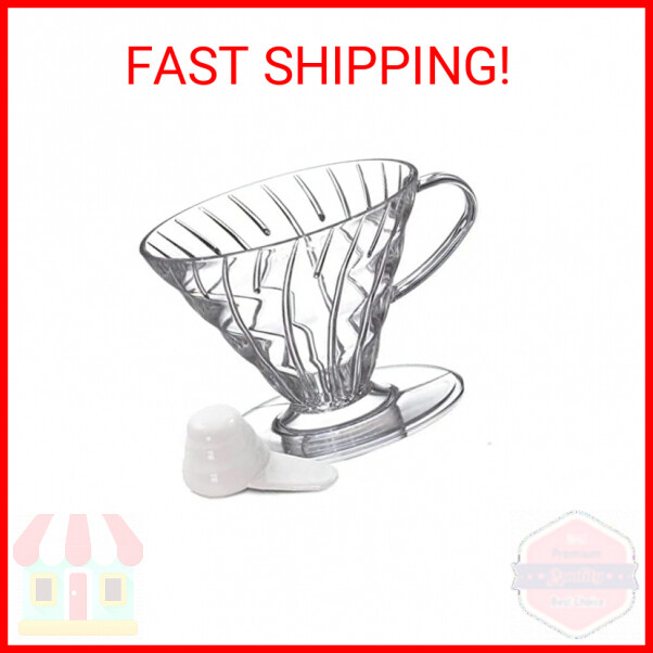 Hario V60 Plastic Coffee Dripper, Size 01, Clear