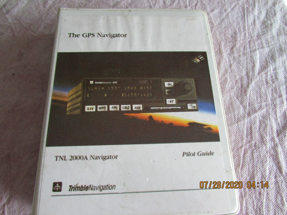 TNL 2000A GPS Navigator Pilot Guide Trimble Navigation Manual Book