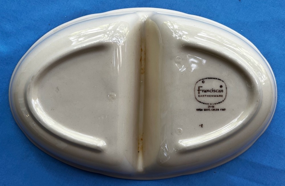 Franciscan Apple Divided Vegetable Serving Bowl