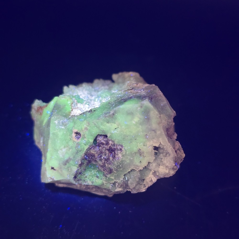 Fluorescent Minerals Morado Opal Specimen Gemstone UV Reactive Lapidary
