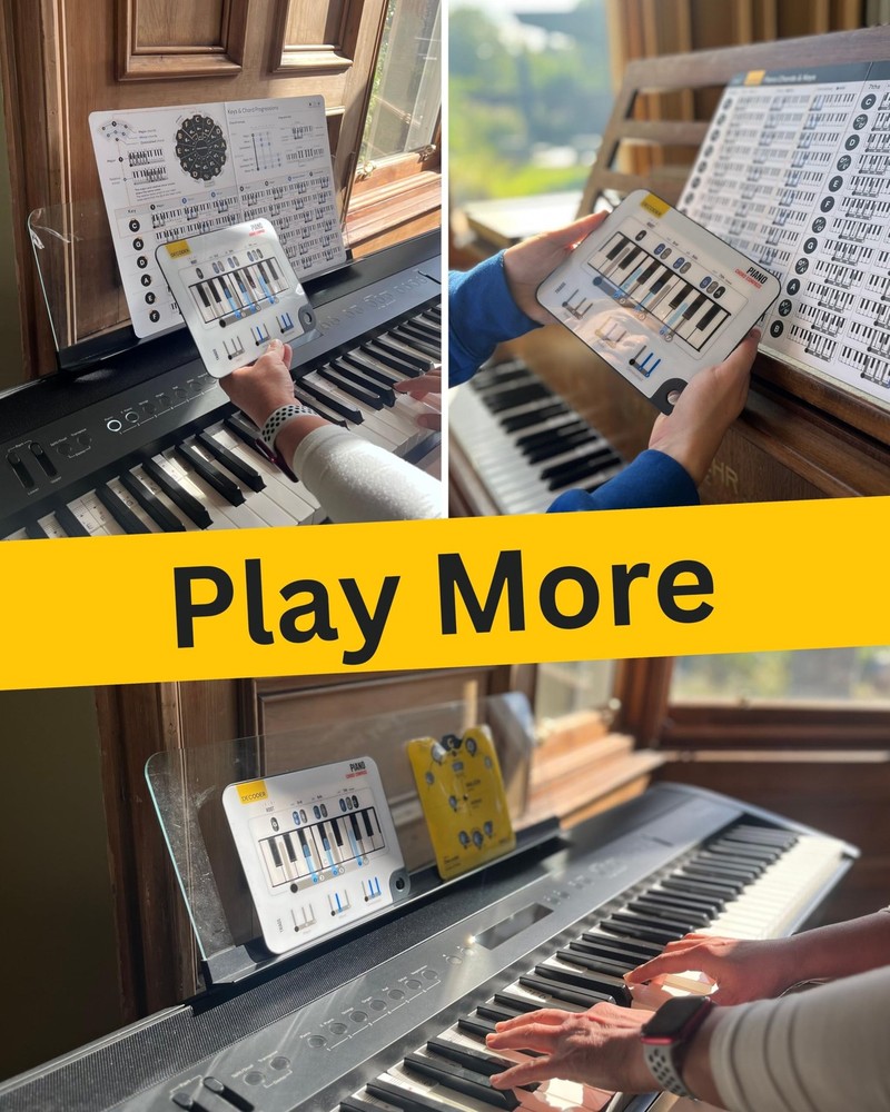 Piano Chord Compass - Learn Keyboard Chords - Ultimate Tool For White