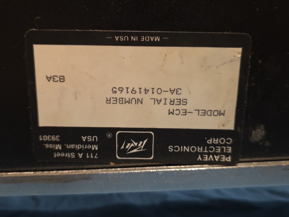 Peavey ECM Multi Way Electronic Crossover Mainframe Pro Audio Rackmount Unit