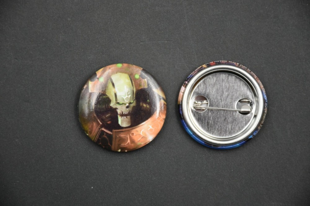 Warhammer 40k Necrons Pin Badge Button