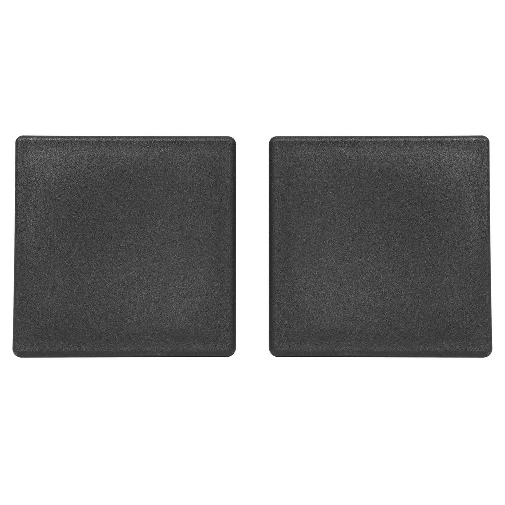 New 4" 2 Pack Square Rubber Bumper Plug End Cap Cover for RV Camper Trailer