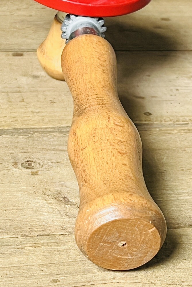 Vintage Egg Beater Style Hand Crank Drill Woodworking Tool